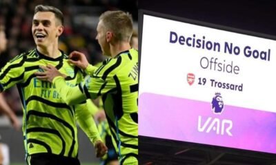 Reason Why Arsenal player Leandro Trossard's goal vs Brentford was ruled out as Arsenal suffer VAR judgement vs Brentford