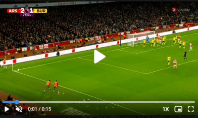 Watch Goal Video: Arsenal 3-1 Burnley - Zinchenko scores with a strong shot