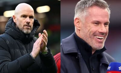 English football pundit Jamie Carragher reveals to Man United coach Erik Ten Hag how to avoid been sacked after FA Cup quarter-final vs Liverpool