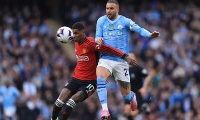 Kyle Walker speaks up about the 'foul' committed by Man Utd forward Rashford before Man City goal vs. Man Utd