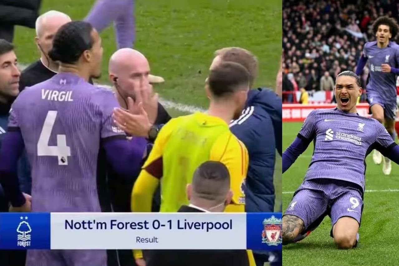 "He has no business being on the field." - The game between Nottingham Forest and Liverpool ends in chaos when Nunez scores and the owner "chases the ref."