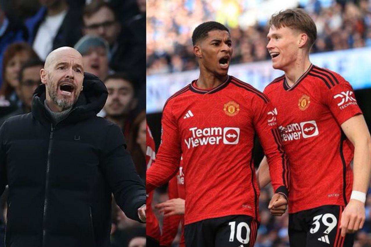 Erik ten Hag bursts out in anger over Marcus Rashford's choice, and Manchester United is defeated by Manchester City