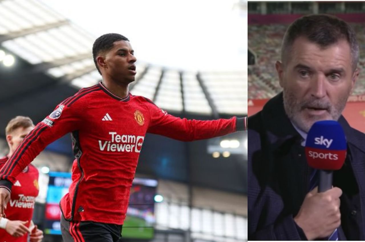 Former Manchester United captain Roy Keane explains Man United striker Marcus Rashford body language after he scored the opening goal during Man City Vs Man United macth