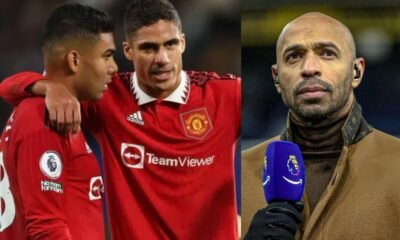 "If you take a look." The reason that Real Madrid was so eager to trade Raphael Varane and Casemiro to Manchester United is a theory that Henry has