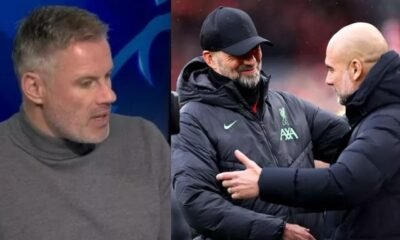 English football pundit Jamie Carragher names and reveal the club to win the Premier League title after watching Manchester City vs Liverpool match