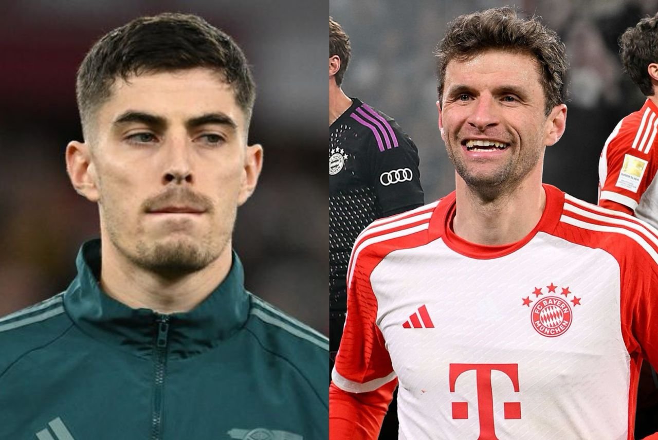 Arsenal Midfielder Kai Havertz hit back at FC Bayern Munich 34-years-old striker Thomas Muller comment with seven-brutal word message before Champion league quarter final match Arsenal vs Bayern Munich