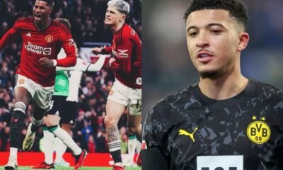 Manchester United loanee Jadon Sancho fires a three-word message to Marcus Rashford after FA quarter final Cup win vs Liverpool (4-3)