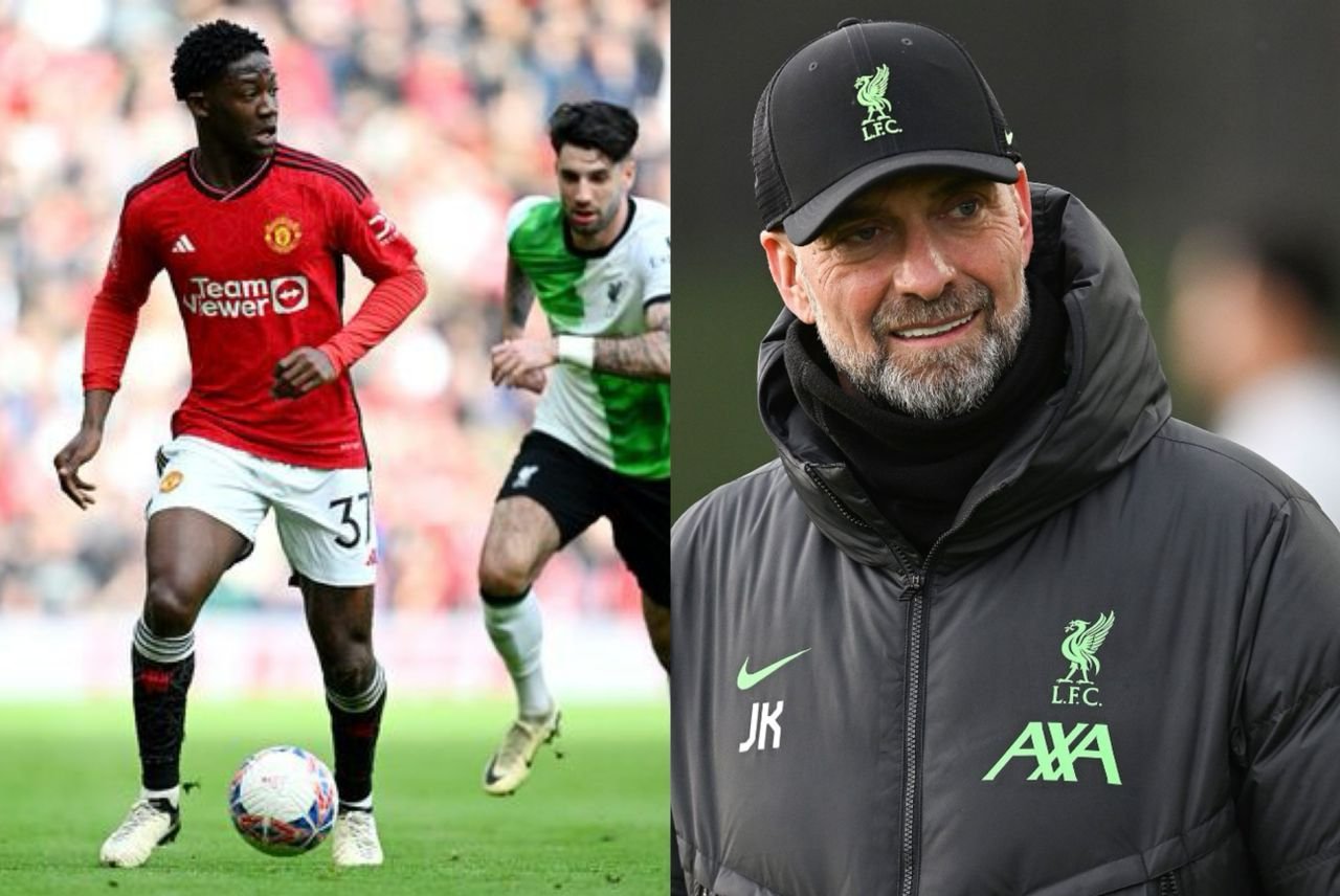 What transpired between Jurgen Klopp and 18-year-old Midfielder Kobbie Mainoo during Man United FA CUP Win vs Liverpool