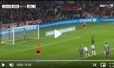 What an awesome penalty kick from the England player (VIDEO) England 1-1 Belgium - IVAN TONEY Scores