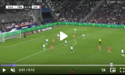 what a way to open the match Watch Goal Video: France 0-1 Chile - Marcelino Núñez scores