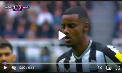 (VIDEO) Newcastle 2-3 West Ham (77 mins) - ISAK scores the second penalty shot in the match fantabulous