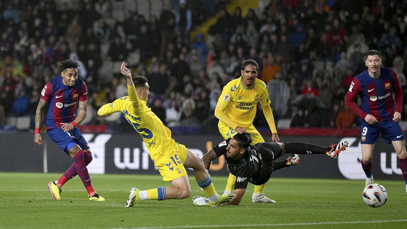 Watch VIDEO: The goal that Barcelona scored against Las Palmas, which the referee disallowed for reasons that no one knows about