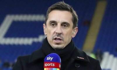 English football pundit Gary Neville sent out a mocking message concerning Man United performance vs Brentford match draw